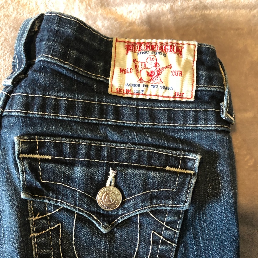 True religion julie in a tailored 26, model 5'3.